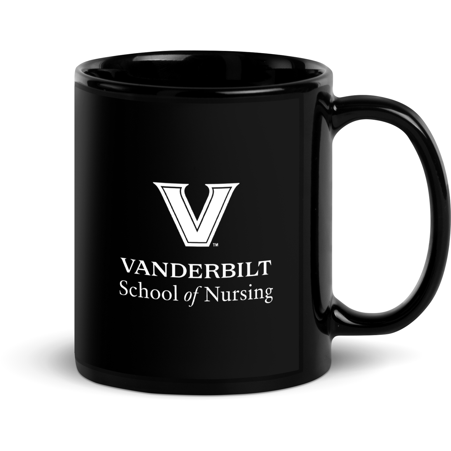 VU Nursing Black Glossy Mug