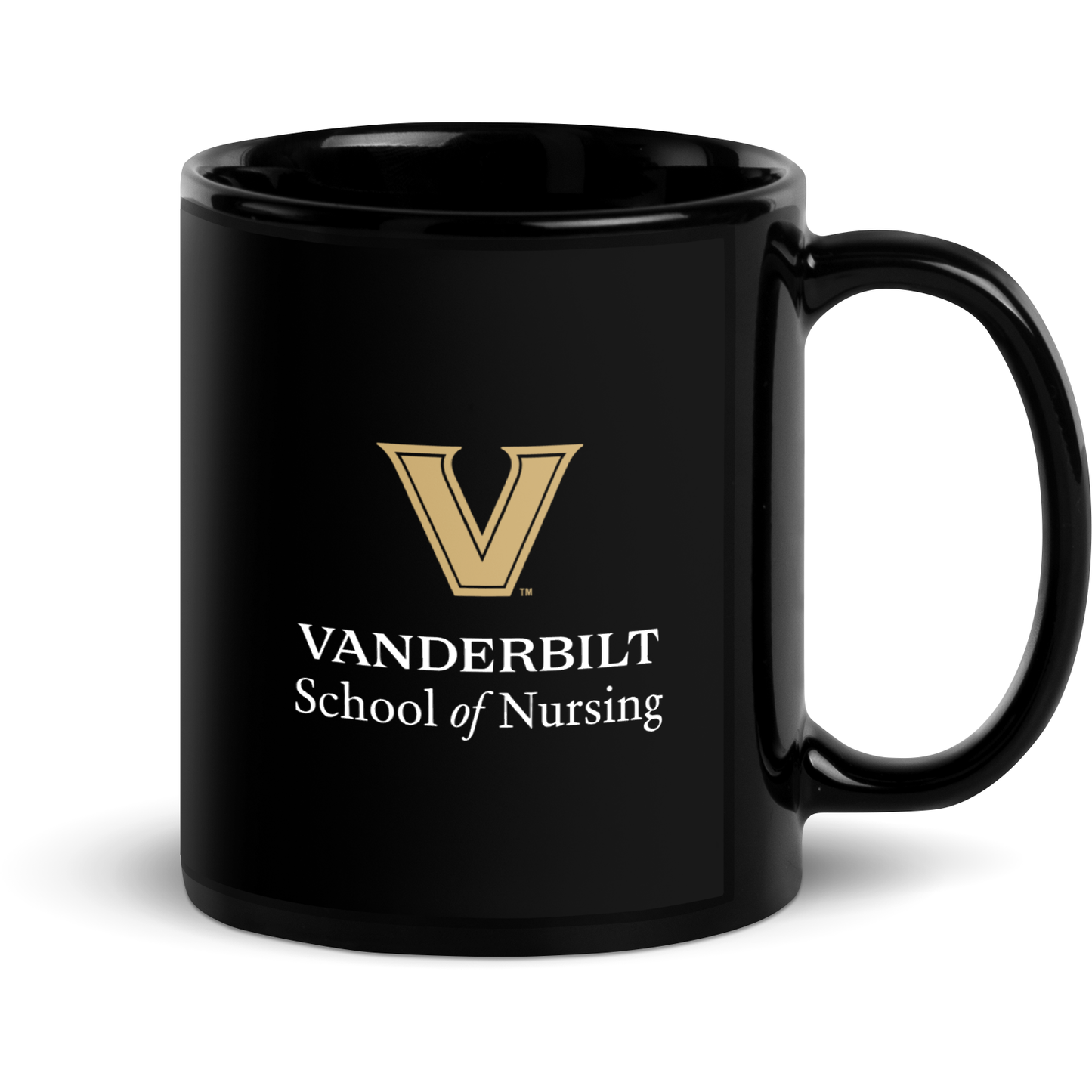 VU Nursing Black Glossy Mug